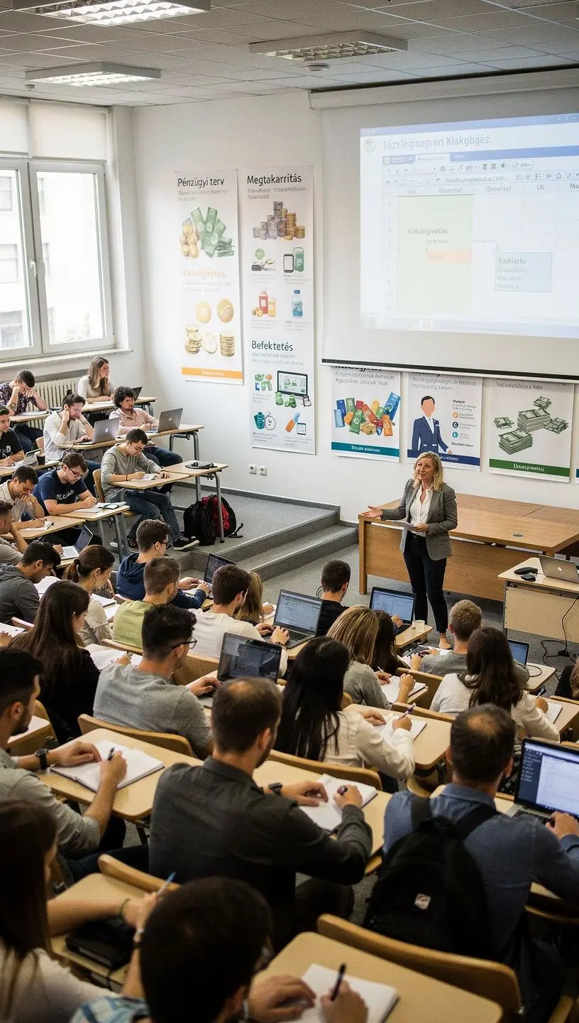 Családi költségvetés kezelése, pénzügyi eszközök ábrázolása.